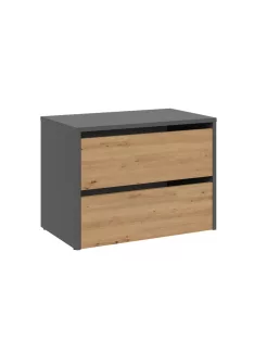Cipősszekrény 60x36x44 cm szürke barna GS-01