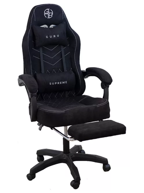 Supreme GS2-G-L kényelmes főnöki gamer szék forgószék lábtartóval