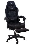 Supreme GS2-W-L kényelmes főnöki gamer szék forgószék lábtartóval