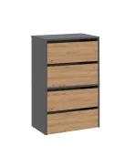 Cipősszekrény 60x36x88 cm szürke barna GZ-01