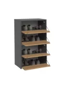Cipősszekrény 60x36x88 cm szürke barna GZ-01