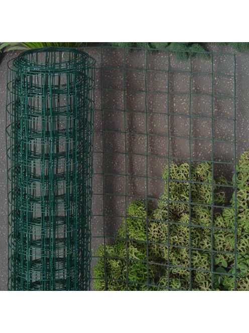 Műanyag bevonatú acél drótháló kerítés 1,8 x 30m, vastagság 1,5 mm 