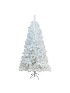   Natura HF-120 karácsonyfa fehér műfenyő fém talppal 120 cm