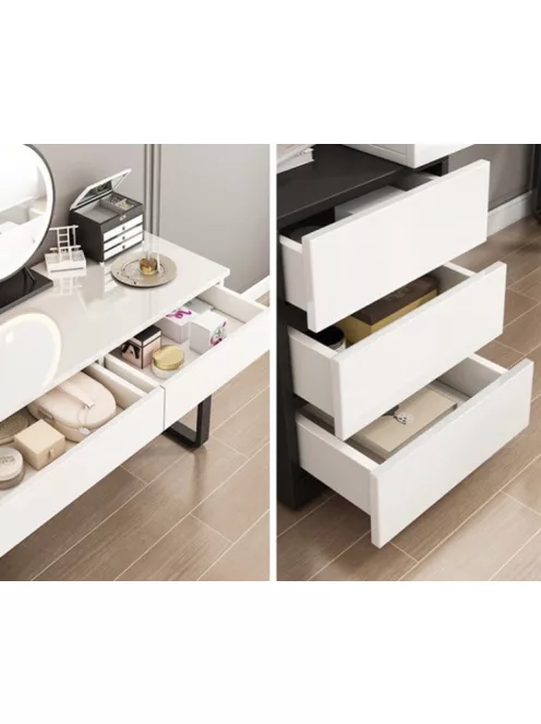 Fésülködőasztal sminkasztal 80 x 40 x 73 cm BC HT10-1