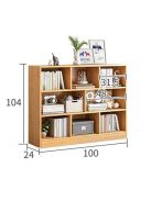 BeComfort KW3-100 könyvespolc polcos szekrény 100 x 24 x 104 cm