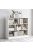 BeComfort KW4-80 könyvespolc polcos szekrény 80 x 24 x 104 cm