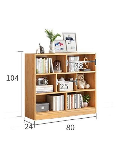 BeComfort KW4-80 könyvespolc polcos szekrény 80 x 24 x 104 cm