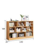 BeComfort KW5-140 könyvespolc polcos szekrény 140 x 24 x 104 cm