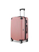 BeComfort L01-R-55, ABS, guruló, rosegold bőrönd 55 cm