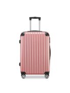 BeComfort L01-R-55, ABS, guruló, rosegold bőrönd 55 cm