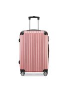 BeComfort L01-R-75, ABS, guruló, rosegold bőrönd 75 cm