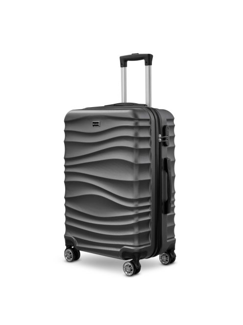BeComfort L02-G-55, ABS, guruló, szürke bőrönd 55 cm