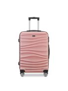 BeComfort L02-R-55, ABS, guruló, rosegold bőrönd 55 cm