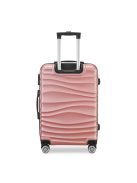 BeComfort L02-R-55, ABS, guruló, rosegold bőrönd 55 cm