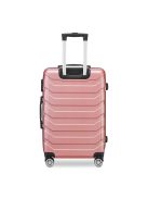BeComfort L03-R-75, ABS, guruló, rosegold bőrönd 75 cm