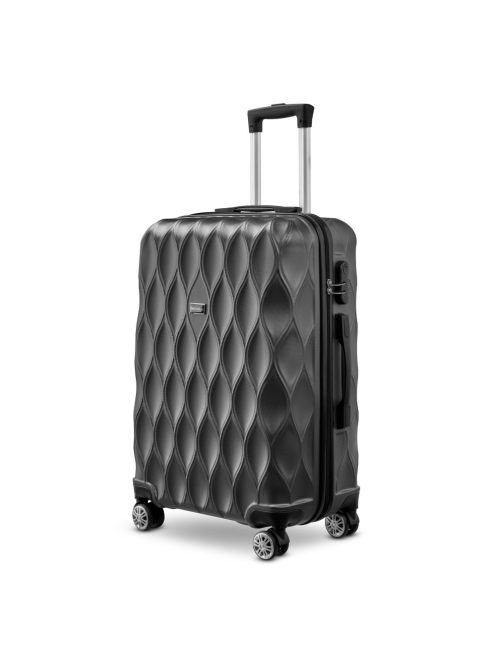 BeComfort L04-G-65, ABS, guruló, szürke bőrönd 65 cm