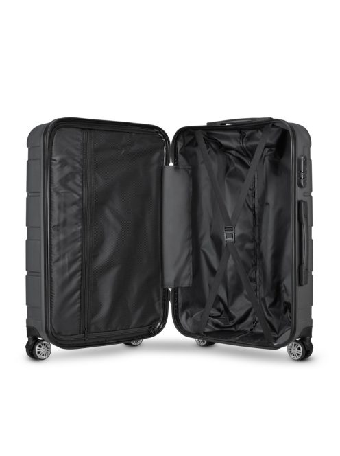 BeComfort L04-G-65, ABS, guruló, szürke bőrönd 65 cm