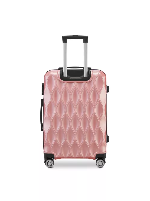 BeComfort L04-R-55, ABS, guruló, rosegold bőrönd 55 cm