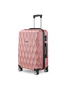 BeComfort L04-R-75, ABS, guruló, rosegold bőrönd 75 cm