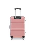 BeComfort L05-R-55, ABS, guruló, rosegold bőrönd 55 cm