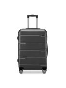 BeComfort L06-G-55, ABS, guruló, szürke bőrönd 55 cm