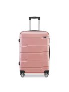 BeComfort L06-R-55, ABS, guruló, rosegold bőrönd 55 cm