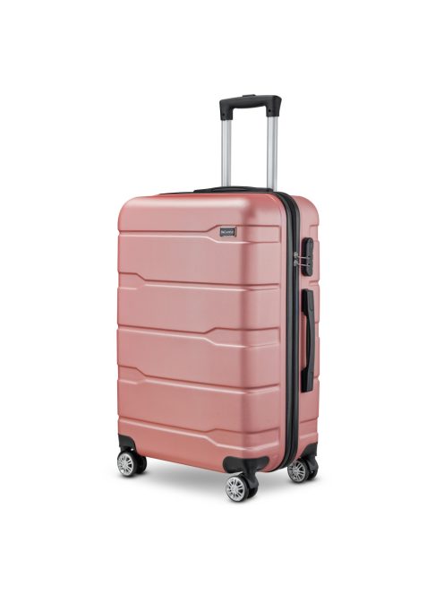 BeComfort L06-R-65, ABS, guruló, rosegold bőrönd 65 cm