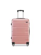 BeComfort L06-R-65, ABS, guruló, rosegold bőrönd 65 cm