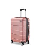 BeComfort L06-R-75, ABS, guruló, rosegold bőrönd 75 cm