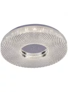 Mennyezeti üveg hatású LED csillár 36W fekete 40cm LMP9
