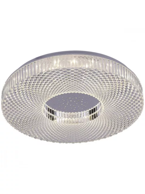 Mennyezeti üveg hatású LED csillár 36W fekete 40cm LMP9