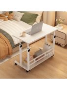 BeComfort LS04-2 állványos laptop tartó 80x37x(60-90)cm fehér