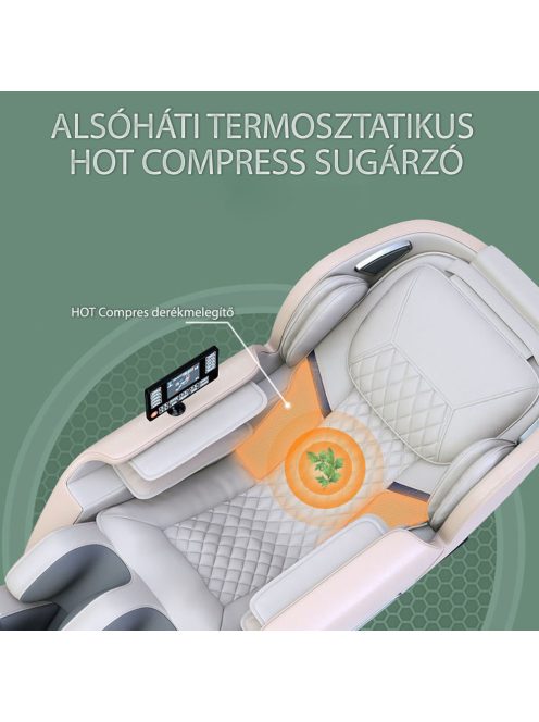 Asaka MC-002SL-BEIGE LUXUS masszázsfotel