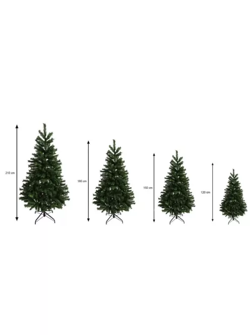 Natura MF-120 karácsonyfa zöld műfenyő fém talppal 120 cm