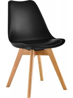Étkezőszék skandináv dizájn fekete BC OC104-Black