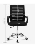 Irodai szék forgószék állítható magassággal fekete OC11-BLACK
