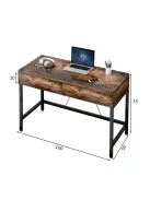 Íróasztal fiókkal 100 x 50 x 75 cm barna OT-601-B