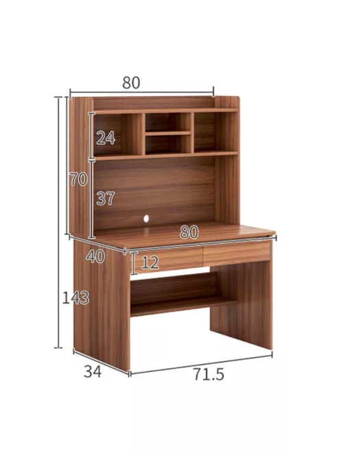 Polcos íróasztal barna OT-610-Brown
