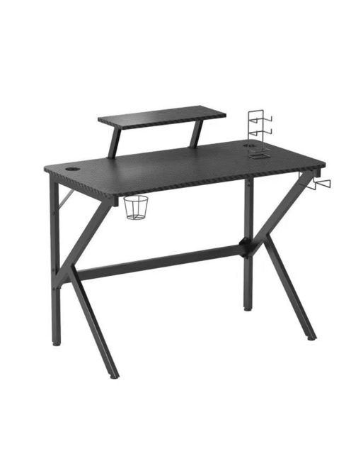 Gamer asztal minőségi íróasztal fekete 100x55x90cm OT-K-1