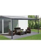 Féltetős alumínium pergola antracit bronz tetővel 303 cm x 312 cm P-312