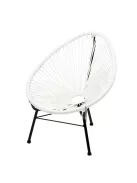 Rattan kerti szék fehér PR-W