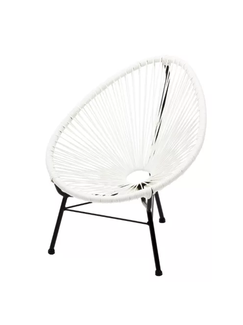 Rattan kerti szék fehér PR-W
