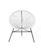 Rattan kerti szék fehér PR-W