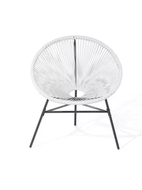 Rattan kerti szék fehér PR-W