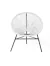 Rattan kerti szék fehér PR-W