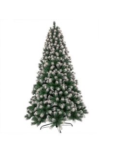   Natura SF-210 karácsonyfa havas műfenyő fém talppal 210 cm