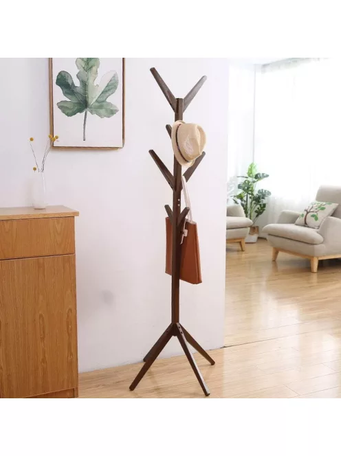 Álló fogas fából ruhafogas 175 x 45 cm SK01-Brown