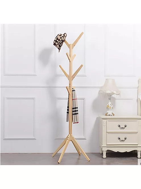 Álló fogas fából ruhafogas 175 x 45 cm SK01-Oak