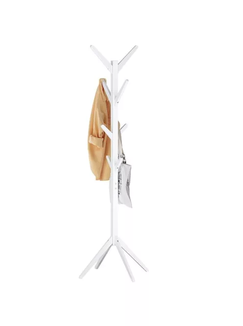 Álló fogas fából ruhafogas 175 x 45 cm SK01-White