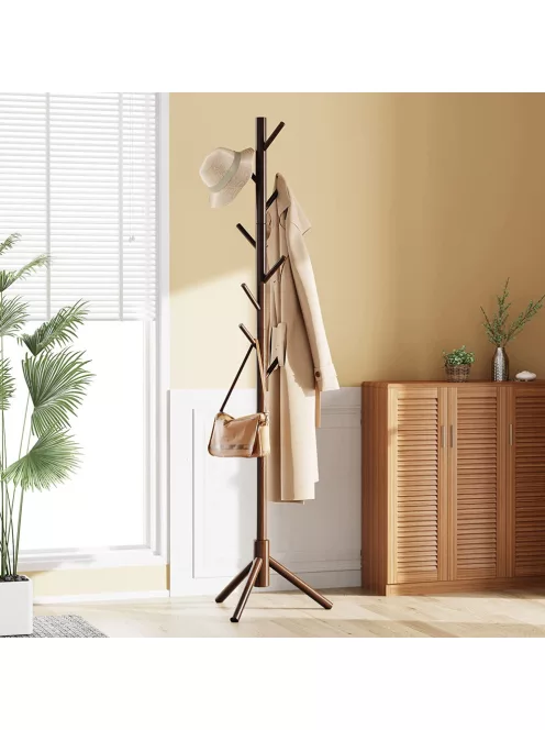 Álló fogas fából ruhafogas 175 x 45 cm SK02-Brown